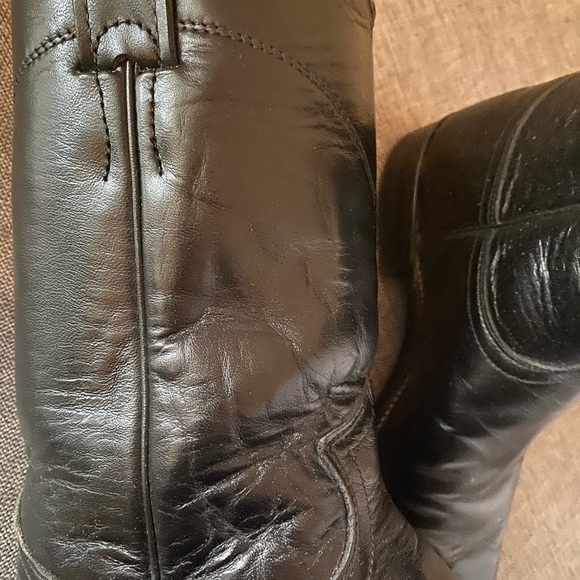 Justin- Cora Ladies Roper Boot Black Size 6 - Picture 5 of 12